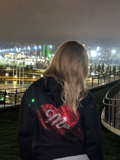 RhineStone Black Hoodie