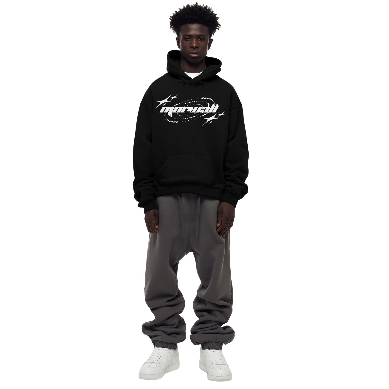 Puff Black Hoodie