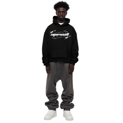Puff Black Hoodie